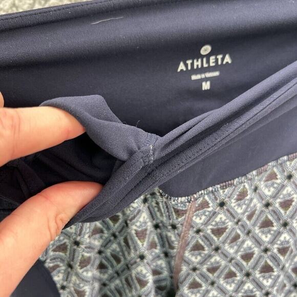 Athleta Leggings Women's Size Medium Yoga Pants Mesh See Through Legs - Picture 13 of 14
